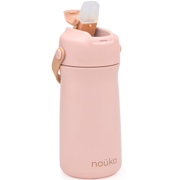 noüka Stainless Steel Drinking Bottle 12 Oz Susan Collection - Soft Blush