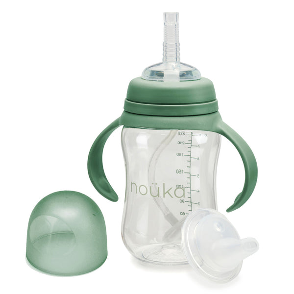 noüka Transitional Sippy/Weighted Straw Cup - Fern