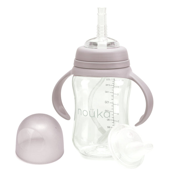 noüka Transitional Sippy/Weighted Straw Cup - Bloom