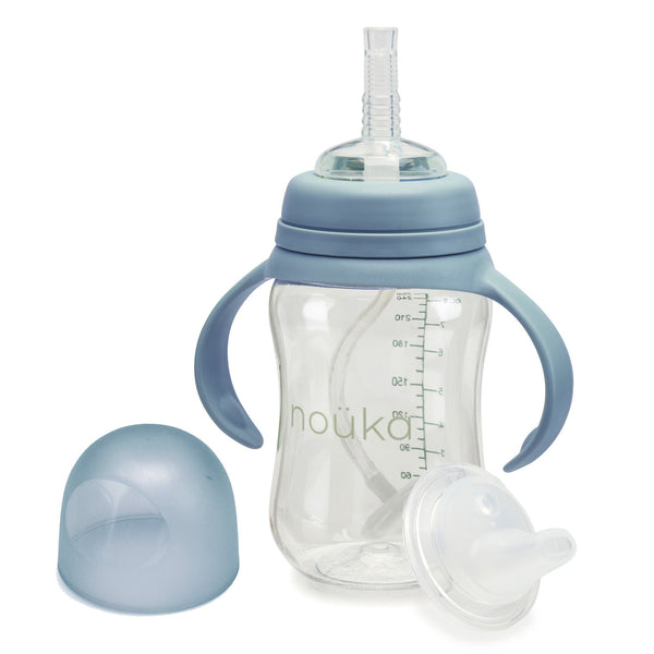 noüka Transitional Sippy/Weighted Straw Cup - Wave