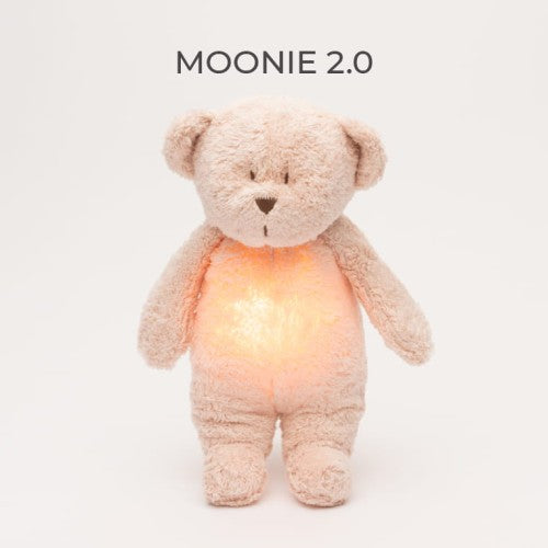 Moonie Organic Humming Bear With Lamp - Rose (Min. of 2 PK, multiples of 2 PK)