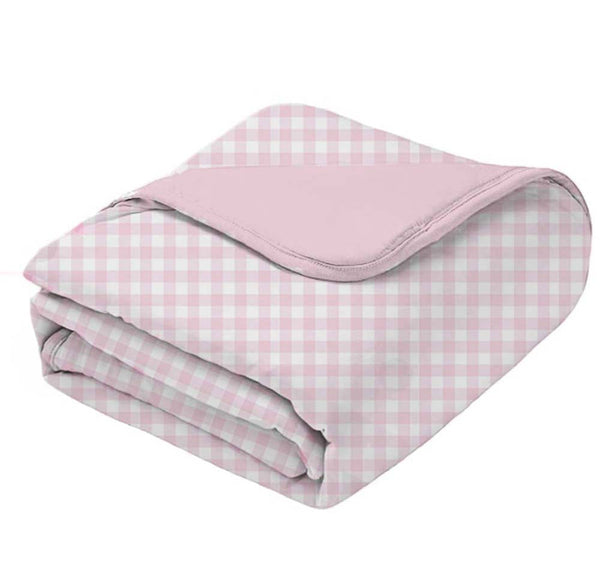günamüna Toddler Cozy Cloud Comforter Baby Blanket 1 TOG - Pink Gingham