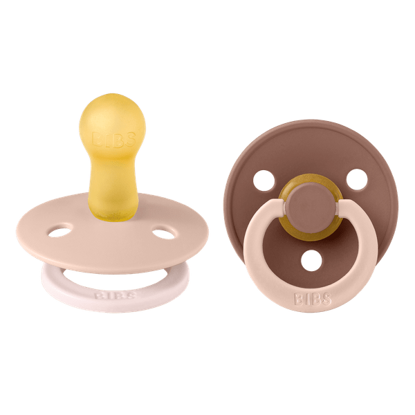 BIBS Pacifier Studio Colour 2 PACK Fusion Latex -  Blush Woodchuck Mix