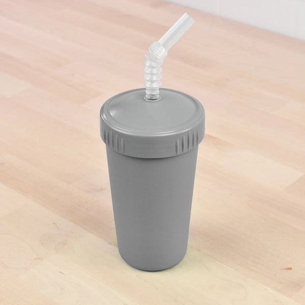 Re-Play Straw Cup with Lid - Grey