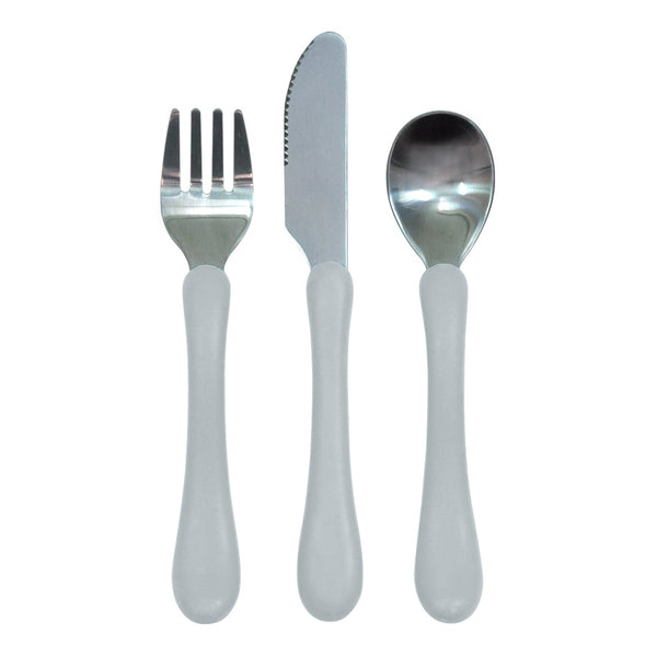Green Sprouts  Learning Cutlery Grey Set