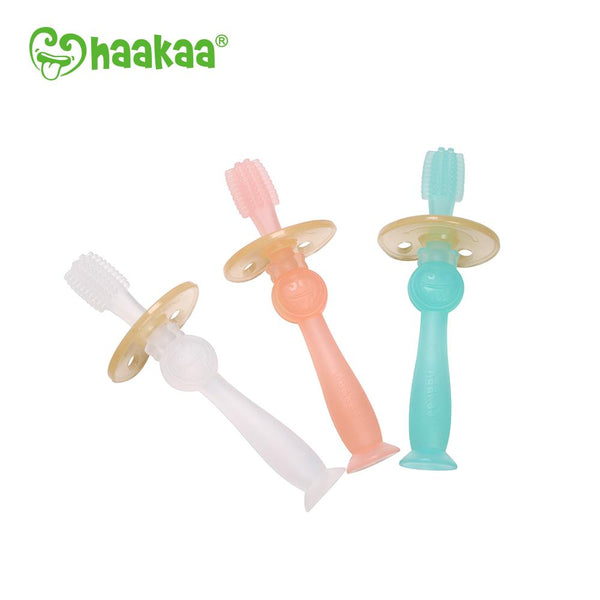 Haakaa 360 Baby Silicone Tooth Brush - Clear