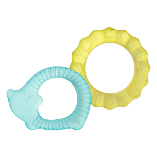 Cool Nature Teethers 2PK - Yellow / Aqua