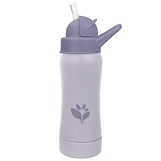 Sprout Ware® Straw Bottle 10oz-Plum-9 mo+