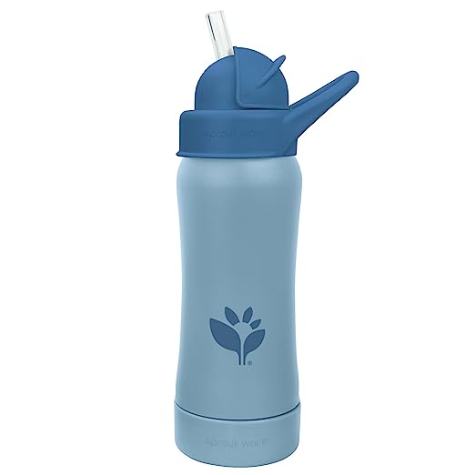 Sprout Ware® Straw Bottle 10oz-Blueberry-9 mo+