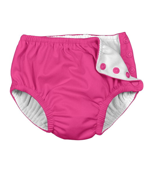 Snap Reusable Absorbent Swim Diaper-Hot Pink