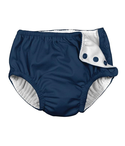 Snap Reusable Absorbent Swimsuit Diaper Navy