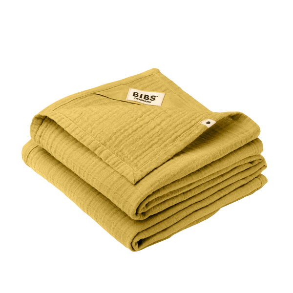 BIBS Cuddle Cloth Muslin 2 PK 70x70 cm Mustard