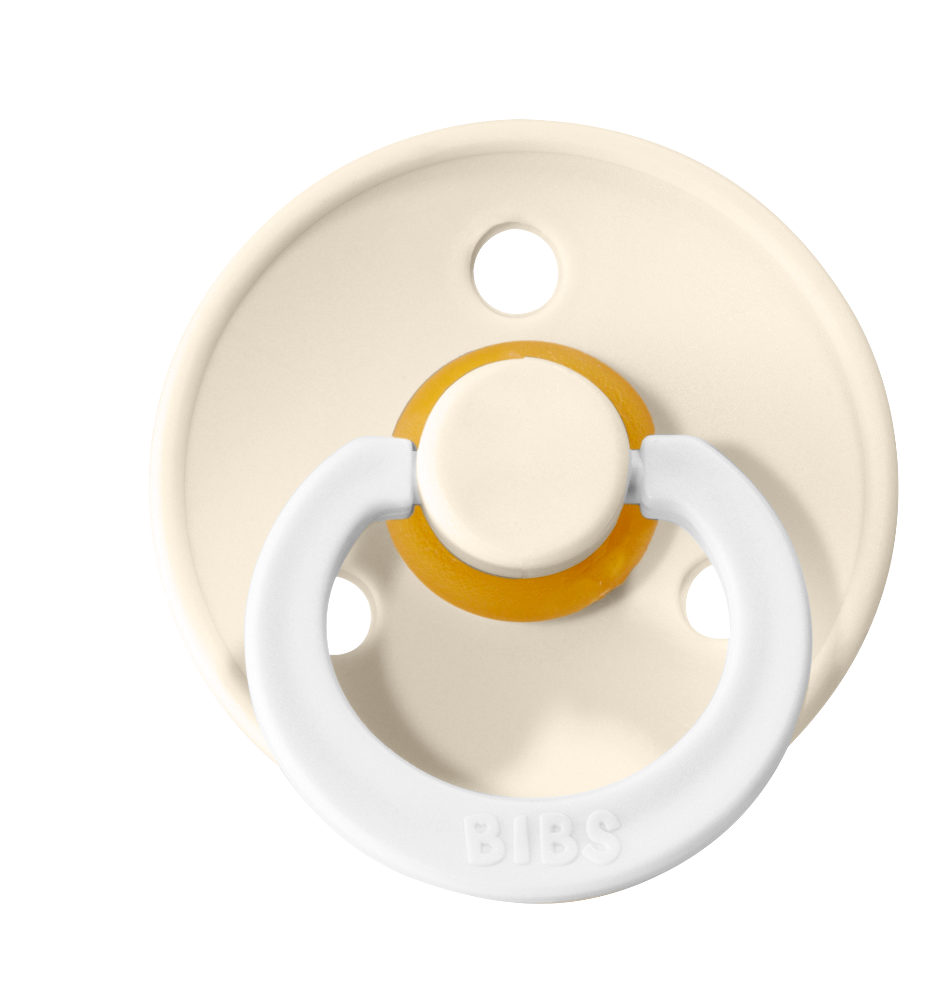 BIBS Pacifier Original COLOUR Latex 2 PK Ivory Night MAIGHAN'S