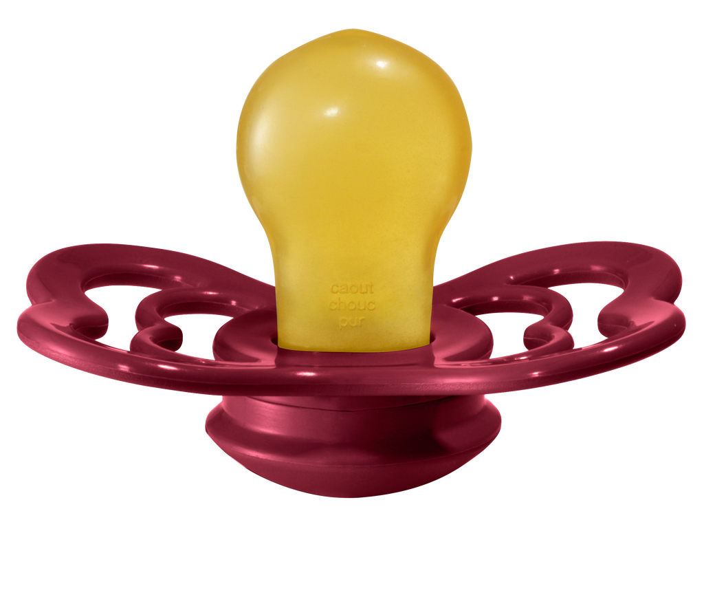 BIBS Pacifier SUPREME Latex 2 PK Ruby MAIGHAN'S