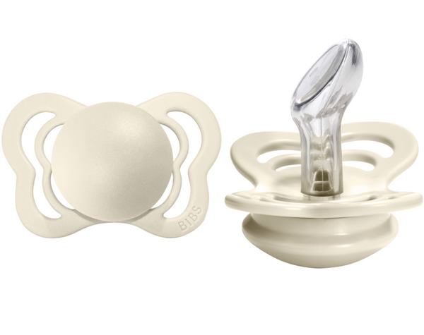 BIBS Pacifier COUTURE Silicone 2 PK Ivory