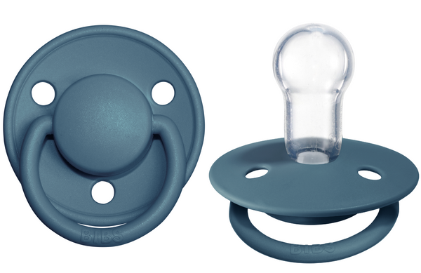 BIBS Pacifier De Lux Silicone 2 PK Petrol ONE SIZE