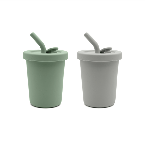 noüka Straw Cup 8 OZ 2 Pack - Fern/Light Storm