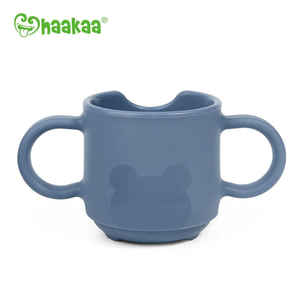 Haakaa Silicone Baby Drinking Cup - Bluestone