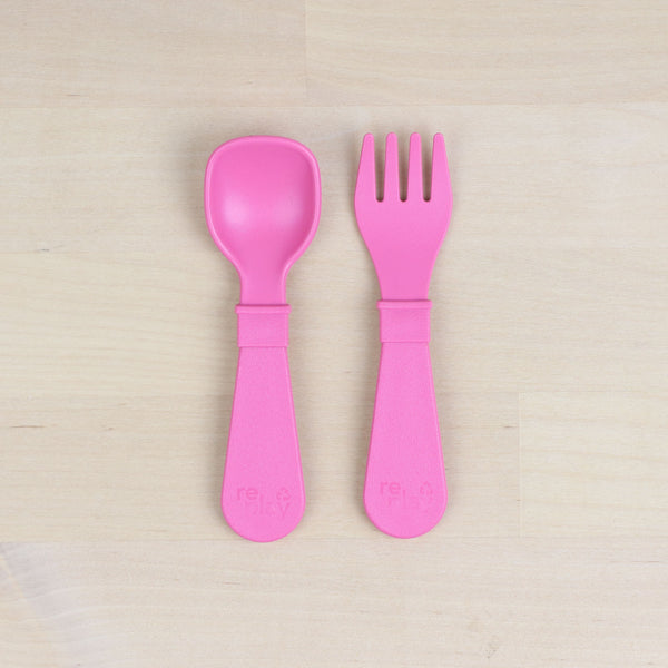 Re-Play 8 PK Tiny Utensils - Bright Pink