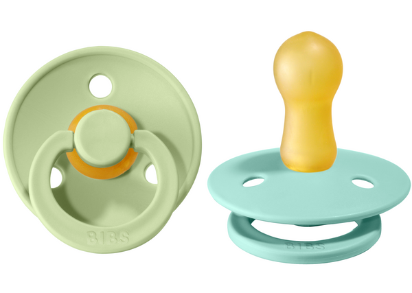 BIBS Pacifier Origina COLOUR Latex 2 PK  Pistachio / Mint